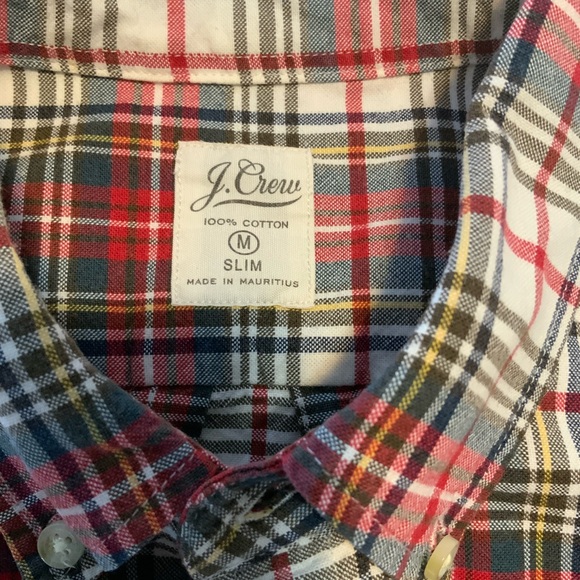 JCrew button down plaid oxford shirt - Picture 2 of 4
